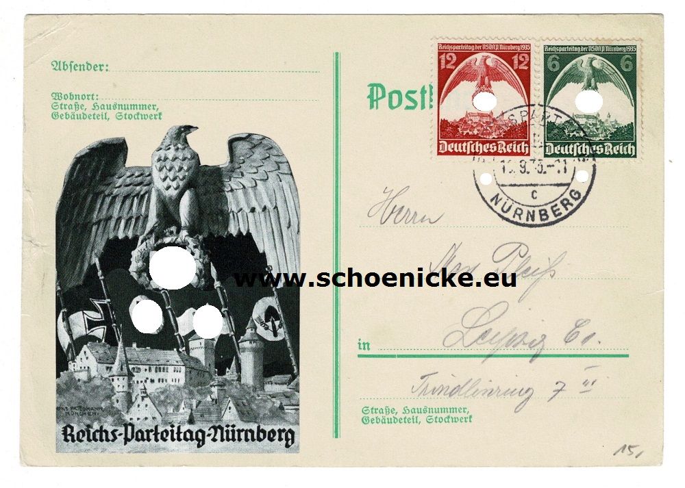 gel_314 Postkarte München Feldherrnhalle 23.03.1935 